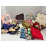Vintage Vanity Items and Textiles