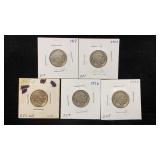 (5) Buffalo Nickels: 1917, 1920, 1926, 1924,