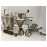 Vintage Aluminum Kitchen Utensil Set