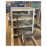 Industrial Metal Rolling Cart with Shelves