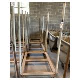 3 Metal ï¿½Racks on Casters