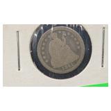 1841 Solver Seated Liberty Half Dime