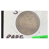 1874-S Silver Seated Liberty Quarter