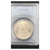 1881-S PCGS MS63 Silver Morgan Dollar