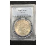 1921 PCGS MS62 Silver Morgan Dollar