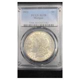 1921 PCGS AU58 Silver Morgan Dollar