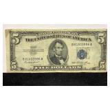 Currency 1953 $5 Silver Certificate Note