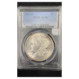 1921-D PCGS AU58 Silver Morgan Dollar