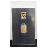 GOLD Frontier Mint 1/2 Gram 99.99% Gold Bar