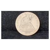 1875-S Silver Seated Liberty Half Dollar