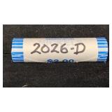 2026-D UNC Bank Roll 250th Anniversary Jefferson