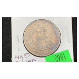 1856 Silver Seated Liberty Half Dollar