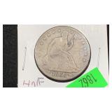 1855-O Silver Seated Liberty Half Dollar