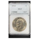 1973-D NNC MS67 Eisenhower Dollar
