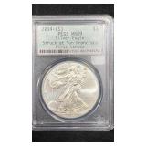 2014 (S) PCGS MS69 Silver Eagle 1oz, First