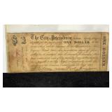 Currency 1861 $1 City of Petersburg, VA Note