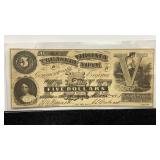 Currency 1861 $10 Virginia Treasury Note
