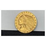 GOLD 1912 $5 Indian Head Gold Coin