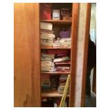 Hall closet, Linens, Tablecloths, and Misc.