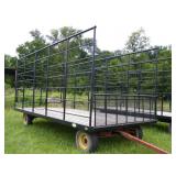 Diller 920 Kick Bale Wagon w 20'x8' Steel Bed