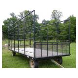 Diller 920 Kick Bale Wagon w 20'x8' Steel Bed