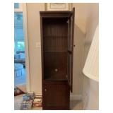 74ï¿½Tall Wooden Display Cabinet With Glass Door