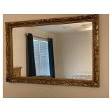 36ï¿½x24ï¿½ Rectangular Gilded Wall Mirror with Ornate