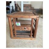 Japaneseï¿½Candle Box Wooden Slatted w/Cat Motif