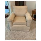 Bassett Upholstered Armchair in Beige Fabric