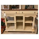 41ï¿½x54ï¿½x22ï¿½ Two-Tone Sideboard with Glass Door Cab