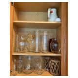 Glass floral Vases and Small Kitchen Appliances