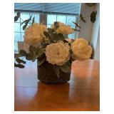 Artificial Floral Arrangement in Ceramic Vase