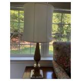 37ï¿½ 3 way Colonial Premier Brass Table Lamp with