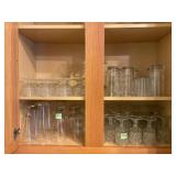 Glassware Collection in Cabinet