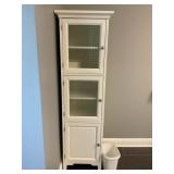 60ï¿½x18ï¿½x18ï¿½ White Wood Storage Cabinet With Glass