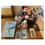 Religious Items, Alarm Clock, and Plush Toys