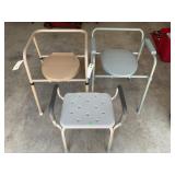 Three Portable Shower and Toilet Seats
