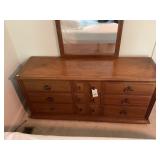 STANLEY 31ï¿½x66ï¿½x20ï¿½ Solid Wood Dresser & Mirror