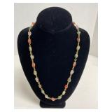 Gold-Tone Necklace With Multi-Color Stone Links