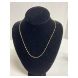 14 kt Gold-Tone Chain Necklace with Clasp