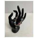 Glass Bead Charm Bracelet