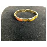 Gold-Tone Bracelet with Multicolor Stone Insets