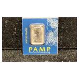 Platinum PAMP 1 Gram 99.95% Platinum Bar, Swiss