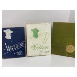 3 Woodbine Yearbooks, 1966, 1967, and 1968