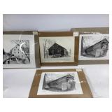 4 Signed and Numbered Tim Huffman Prints