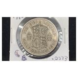 1945 Great Britain Silver Half Crown World /