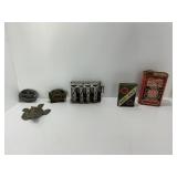 Collectible Items: Tins, Compass, and More