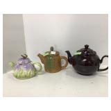Three Teapots in Various Styles