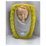 PAC Plastic Wall Hanging of Swaddled Baby
