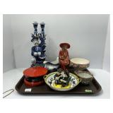 Decorative Ceramics and Lacquer Tray